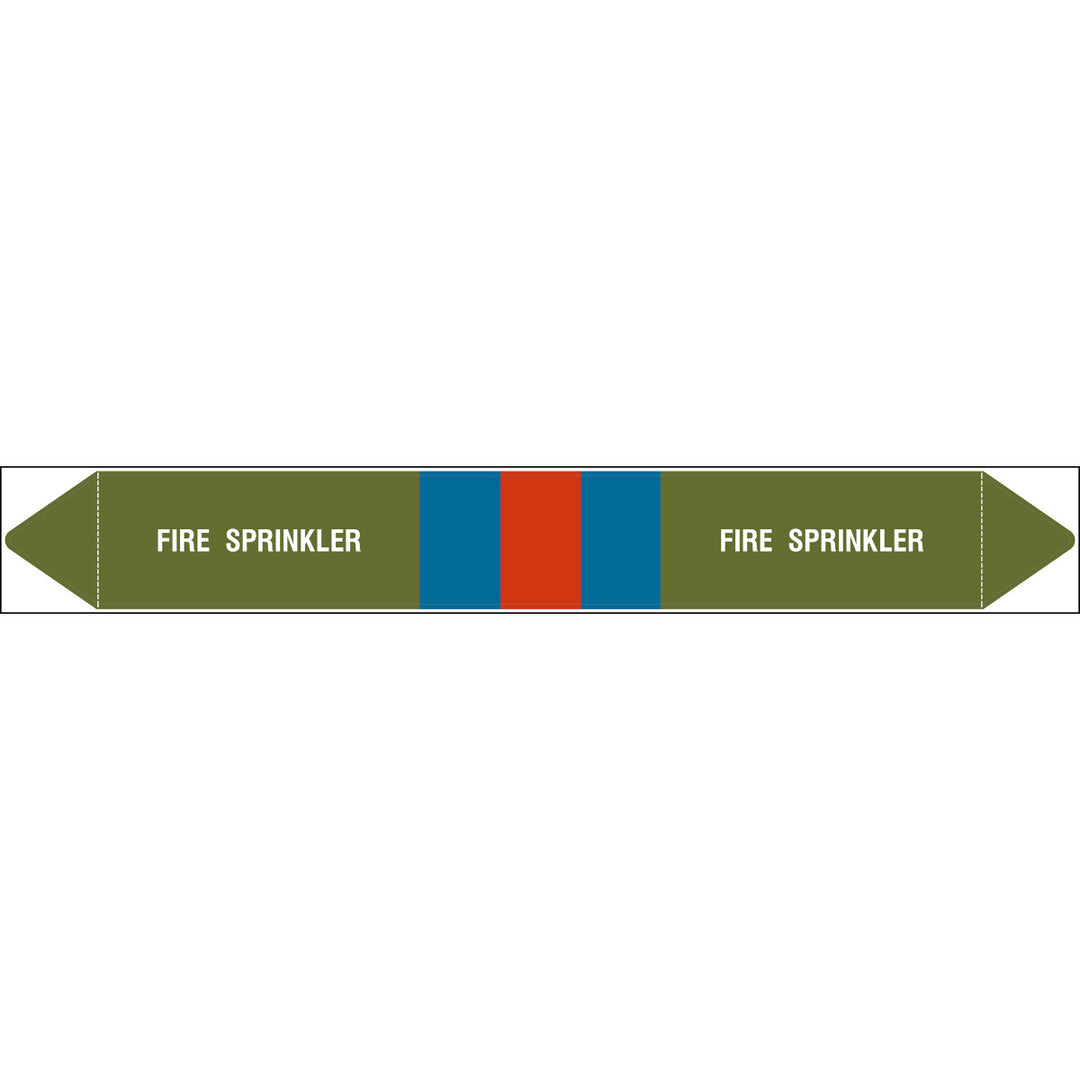 British Standard Pipe Markers Fire Sprinkler