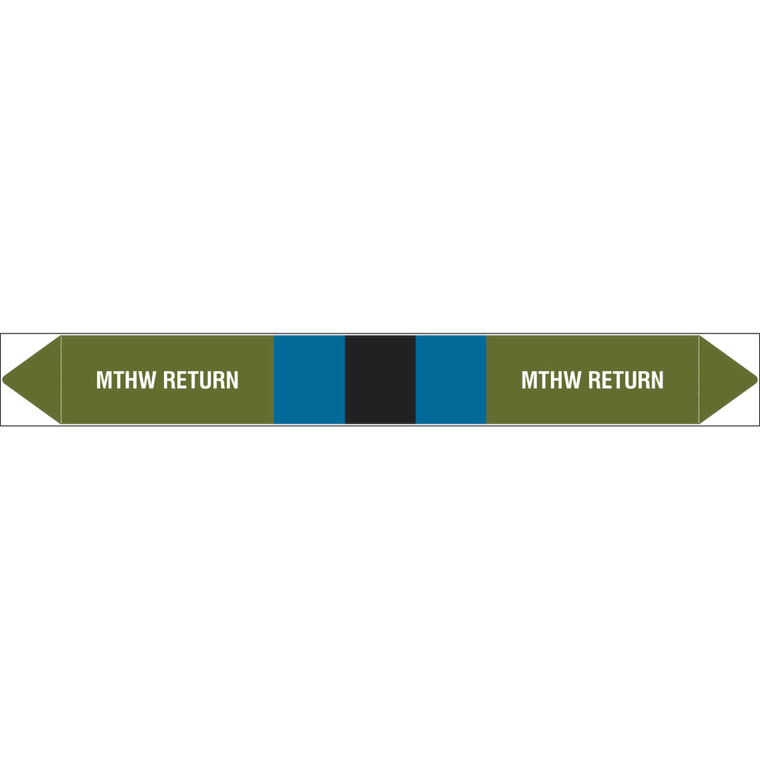 British Standard Pipe Markers MTHW Return